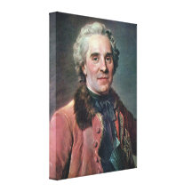 Maurice Quentin de La Tour - Portrait of a Lady Gallery Wrapped Canvas