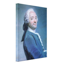 Maurice Quentin de La Tour - self-portrait Stretched Canvas Print