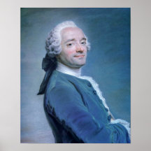 Maurice Quentin de La Tour - self-portrait Posters