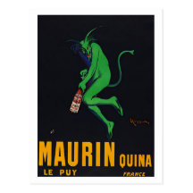 Maurin Quina Absinthe Postcard