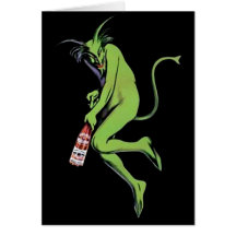 Maurin Quina Green Devil Absinthe Card