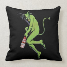 Maurin Quina Green Devil Absinthe Pillow