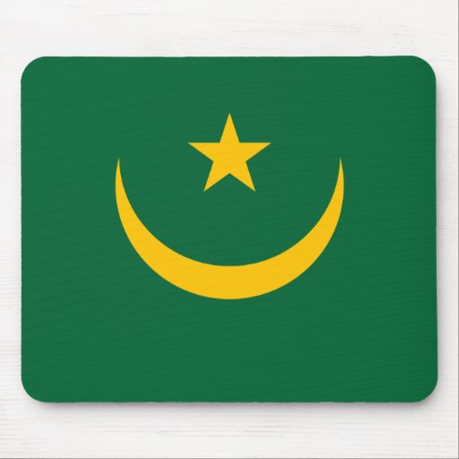 Mauritania Flag Mouse Pad