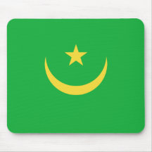 Mauritania Flag Mousepad