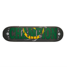 Mauritanian and a Champion Custom Skate Board