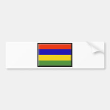 Mauritius Flag Bumper Stickers