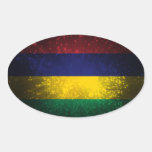 Mauritius Flag Firework stickers