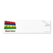 Mauritius Waving Flag with Name