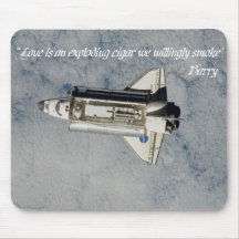 MAUS Pad, "Love is an exploding cigar we...smoke" Mouse Pad