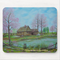 Mauspad,,Frühling auf dem Land,,
