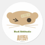 Mauvais autocollant d'attitude