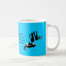 Mauvais goût mais parachutisme drôle tasse à café
