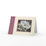 Mauve and Blossoms Birthday Card