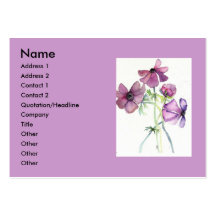 mauve anemones... business card template