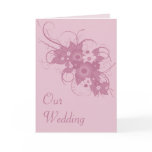 Mauve Bouquet Wedding Invitation Card