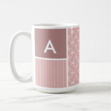 Mauve Circles; Circle Pattern Mug