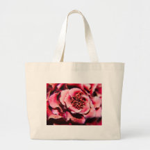 Mauve Flower Tote Bags
