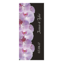 Mauve Orchid Wedding Invitation