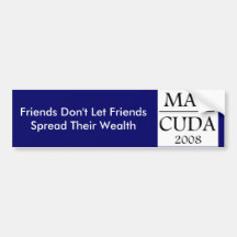 MAV-CUDA, Friends Don't Let Friend... - Customized Bumper Stickers