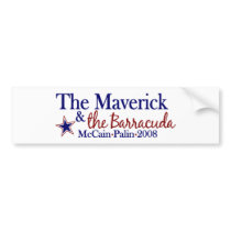 Maverick and Barracuda (McCain Palin 2008) Bumper Stickers
