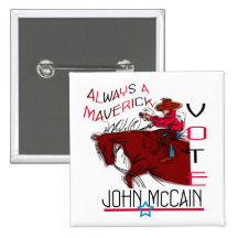 MAVERICK MCCAIN PINBACK BUTTONS