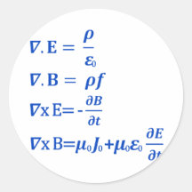 Maxwell Equation Stickers