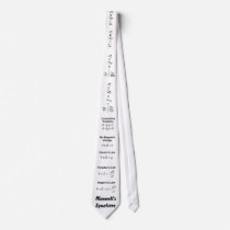 Maxwell's Equations Custom Tie
