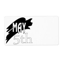 May 5th custom shipping label