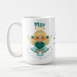 May Birthstone Angel Blonde Coffee Mug