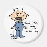 May Cause Vasectomy Baby (Blue) Fridge Magnet