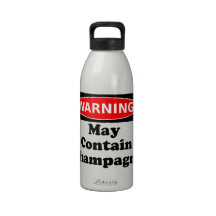 May Contain Champagne Water Bottle