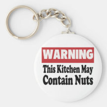 May Contain Nuts Key Chain