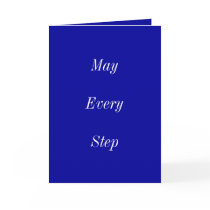 May Every Step Bring You Peace Greeting Cards