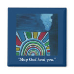 MAY GOD HEAL  YOU FRIDGE MAGNET