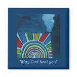 MAY GOD HEAL YOU REFRIGERATOR MAGNET
