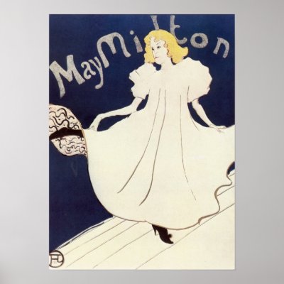 May Milton 1895 Henri de Toulouse-Lautrec Print by inquester