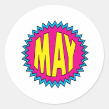 May Round Sticker