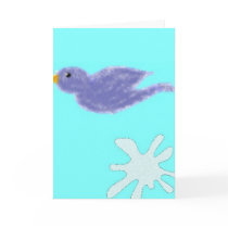 May the bluebird of happiness poop on your head! greeting card