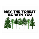 May The Forest Be WIth You Postcards