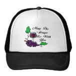 May The Grape Be With You black text Trucker Hats
