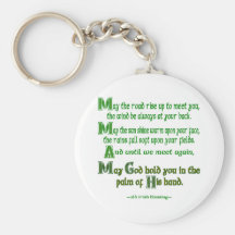 May the Road Rise To Meet You Key Chain