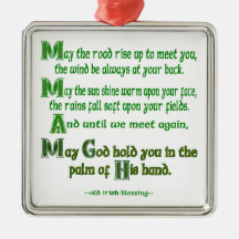 May the Road Rise To Meet You Christmas Tree Ornaments