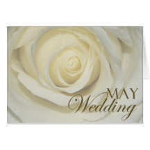 May Wedding Rose Cards
