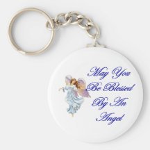 May You Be Blessed By An Angel Keychains