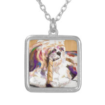 Maya and her boney pendant