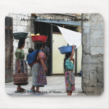 Maya women, Antigua, Guatemala Mousepad