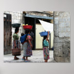 Maya women, Antigua, Guatemala Print