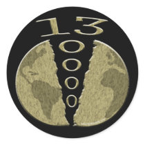 Mayan 2012 round stickers