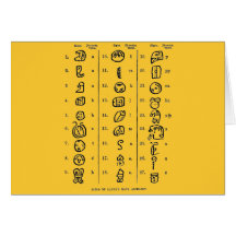 Mayan Alphabet Greeting Cards