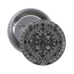 Mayan Aztec Calendar (black) 12.21.2012 Pinback Buttons